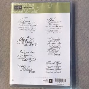 Stampin' Up Stamp Set Trust God